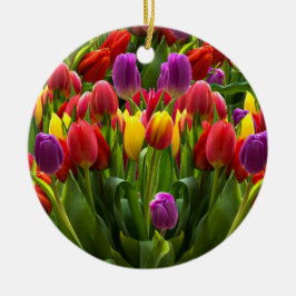 Ornamento De Cerâmica Tulipas Bris