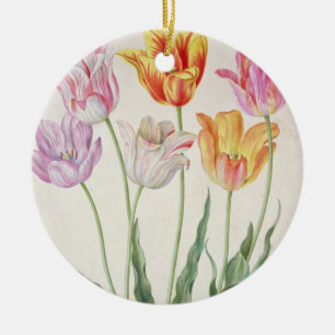 Ornamento De Cerâmica Tulipas, de "do florilégio Nassau" (w/c no pape