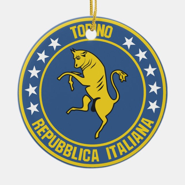 Ornamento De Cerâmica Turim (Frente)