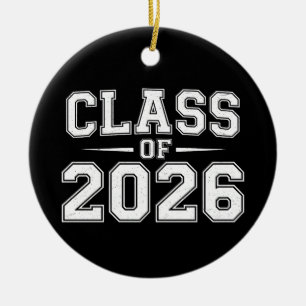 Ornamento De Cerâmica Turma De 2026 Graduação Graduado Retro Vintage