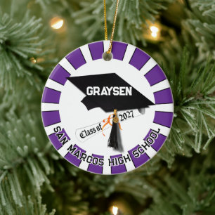 Ornamento De Cerâmica Turma do Oeste de 2027 Foto Graduação