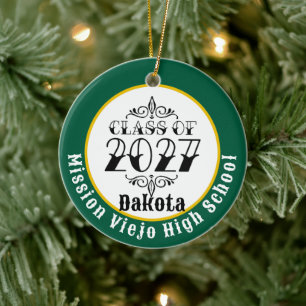 Ornamento De Cerâmica Turma Tat Estilo de 2027 Foto Graduação