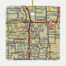 Turner Cai OK Vintage Map