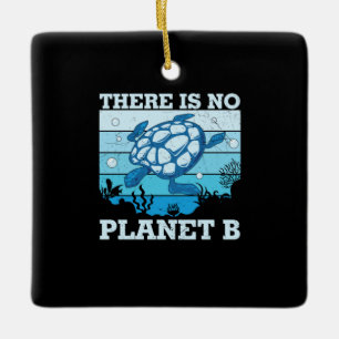 Ornamento De Cerâmica Turtle Lover   Não Existe Planeta B