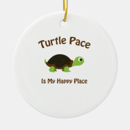 Ornamento De Cerâmica Turtle Pace