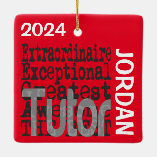 Ornamento De Cerâmica Tutor Extraordinário PERSONALIZADO