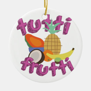 Ornamento De Cerâmica Tutti Frutti