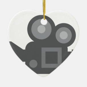 Ornamento De Cerâmica Twitter Emoji - Camera film making