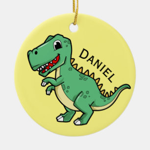 Ornamento De Cerâmica Tyrannosaurus Rex Dinosaur Ornament