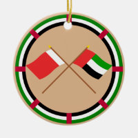 UAE e bandeiras cruzadas Dubai