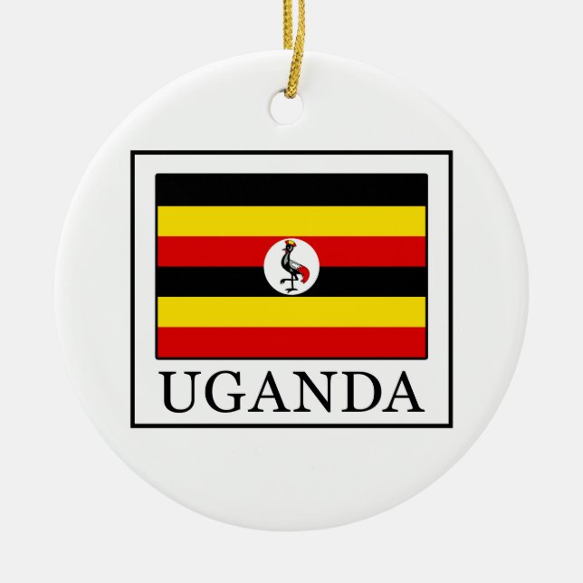 Ornamento De Cerâmica Uganda (Frente)