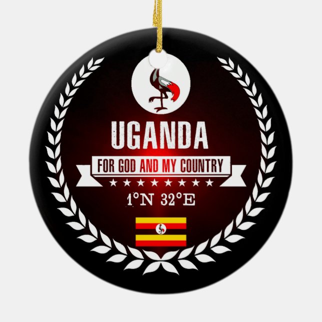 Ornamento De Cerâmica Uganda (Traseira)