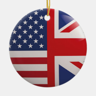 Ornamento De Cerâmica UK USA Ornament
