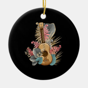 Ornamento De Cerâmica Uke Ukulele Guitar - Guitarrista Músico Ukulele