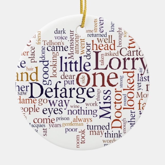 Ornamento De Cerâmica Um conto de duas cidades (Frente)