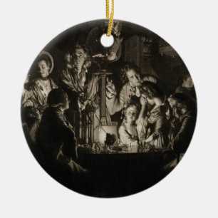 Ornamento De Cerâmica Um filósofo que Shewing uma experiência no ar Pu