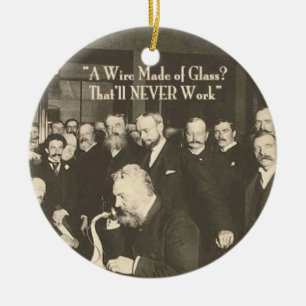 Ornamento De Cerâmica Um fio feito de vidro técnico humorístico