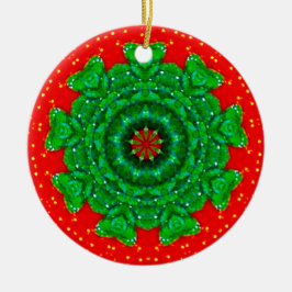 Ornamento De Cerâmica Um Fractal de Natal Estimulante