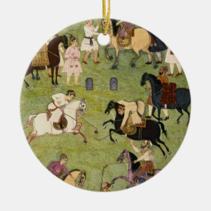 Ornamento De Cerâmica Um jogo do polo, do grande álbum de Clive