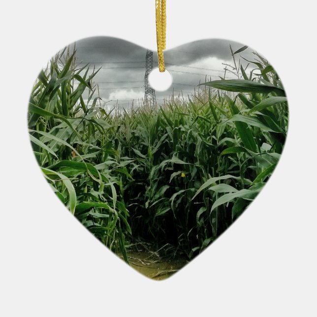 Ornamento De Cerâmica Um labirinto do milho (Frente)