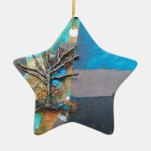 Ornamento De Cerâmica Um monte da árvore