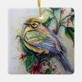 Ornamento De Cerâmica Um Natal Colorido