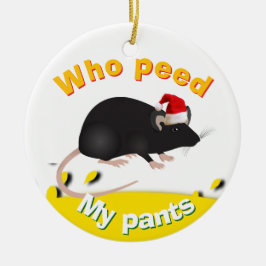 Ornamento De Cerâmica Um Natal de pissboy