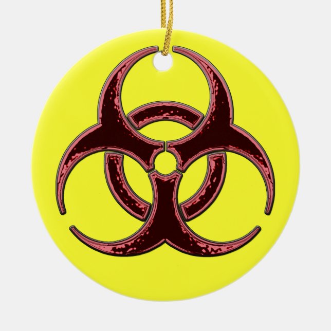 Ornamento De Cerâmica Um Natal muito alegre do Biohazard (Frente)