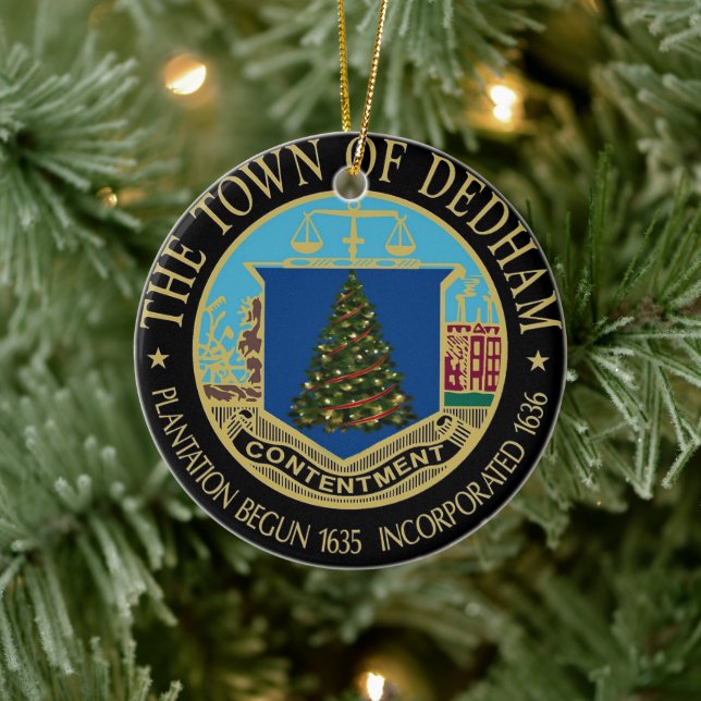 Ornamento De Cerâmica Um Natal Muito Dedham (Árvore)