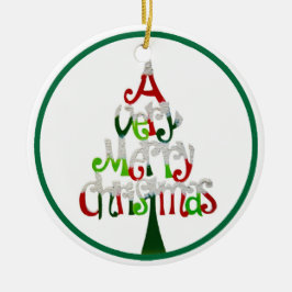 Ornamento De Cerâmica Um Natal Muito Feliz