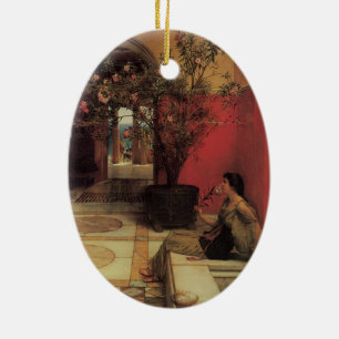 Ornamento De Cerâmica Um Oleander de Alma Tadema, Flores Vintage