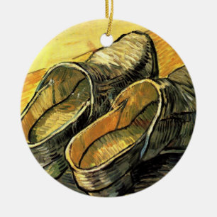 Ornamento De Cerâmica Um Par de Tamancos de Couro por Vincent van Gogh