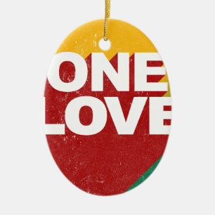 Ornamento De Cerâmica Um Poster de amor