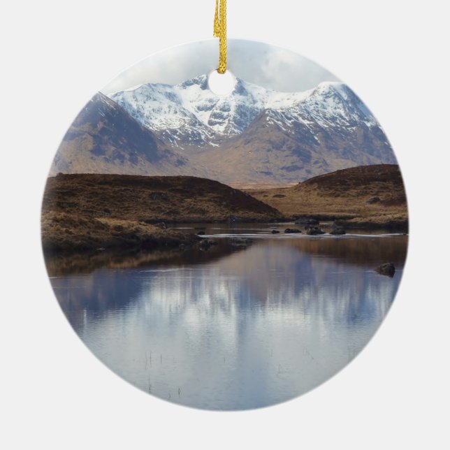 Ornamento De Cerâmica Um pouco da Escócia (Traseira)