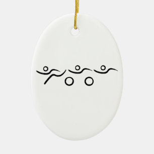 Ornamento De Cerâmica Um presente Triathlon excelente para seu amigo ou