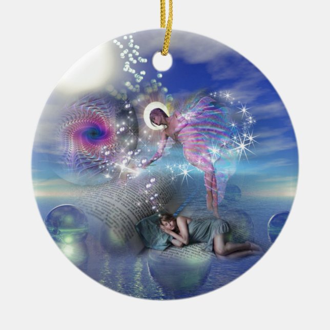 Ornamento De Cerâmica Um romance pode ser um portal para realidades para (Frente)