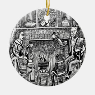 Ornamento De Cerâmica Uma canção de Natal: Fundador do Banquete