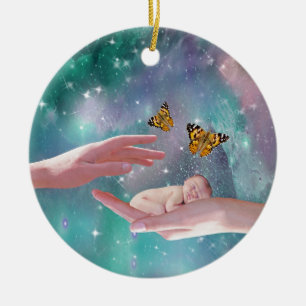 Ornamento De Cerâmica Uma fantasia disponivel do bebê bonito