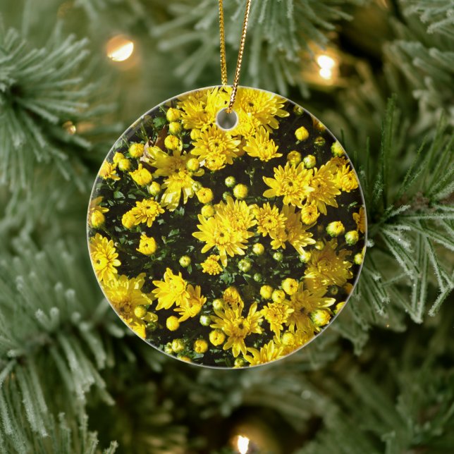 Ornamento De Cerâmica Uma multidão de Mães amarelas (Árvore)