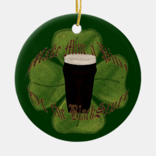 Ornamento De Cerâmica Uma pinta de preto