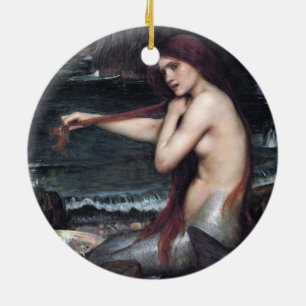 Ornamento De Cerâmica Uma Sereia John William Waterhouse Mythological