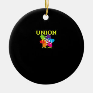 Ornamento De Cerâmica União Forte Clássico - Dia do Trabalho