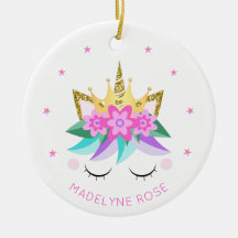 Unicórnio Princesa Bonita Glitter Personalizado