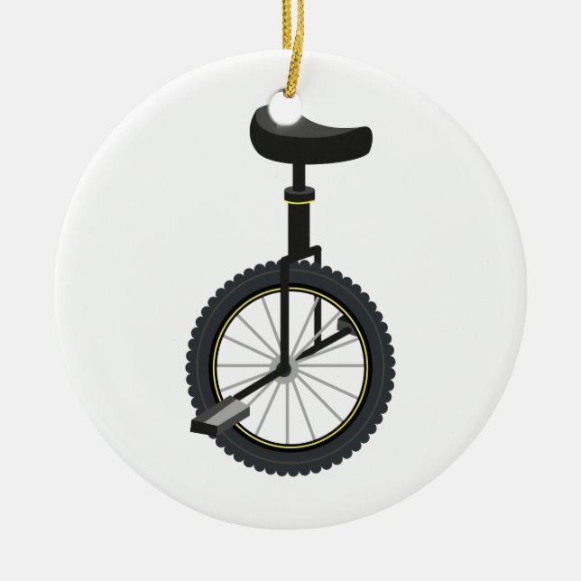 Ornamento De Cerâmica Unicycle (Frente)