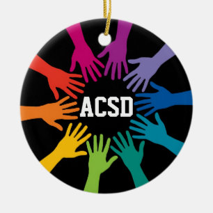 Ornamento De Cerâmica Unidade - Trabalho em equipe - SRF