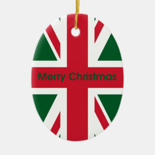 Ornamento De Cerâmica Union Jack