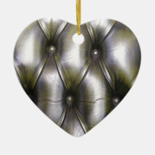 Ornamento De Cerâmica Upholstery de couro