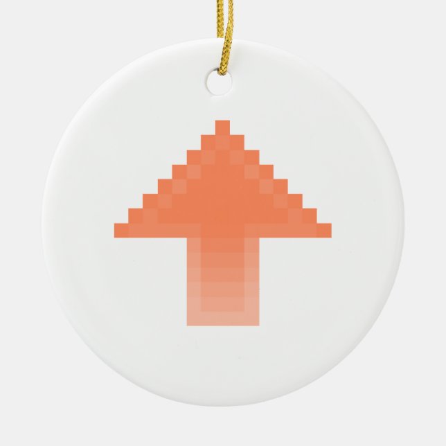 Ornamento De Cerâmica Upvote (Frente)