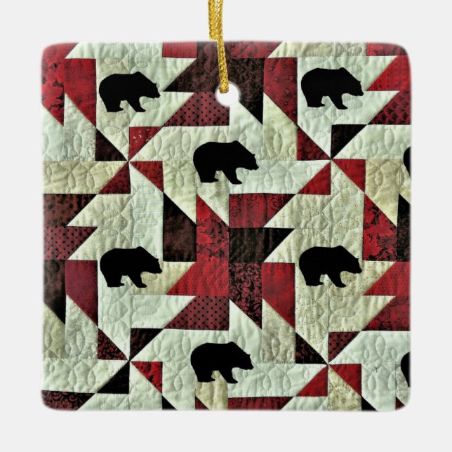 Ornamento De Cerâmica Urso (Frente)