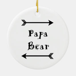 Ornamento De Cerâmica Urso da papá